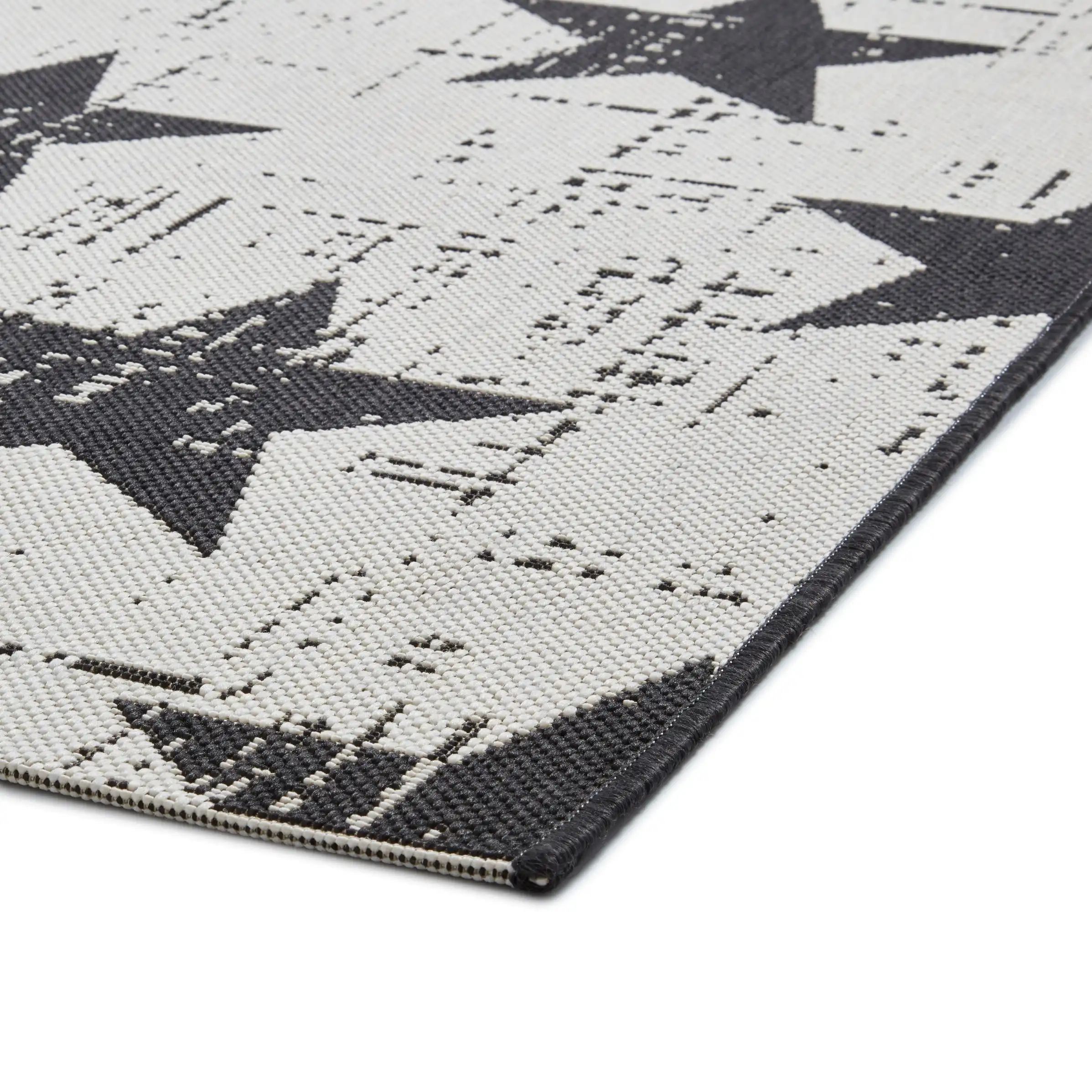 Santa Monica 48648 White Black Rug - Image 4