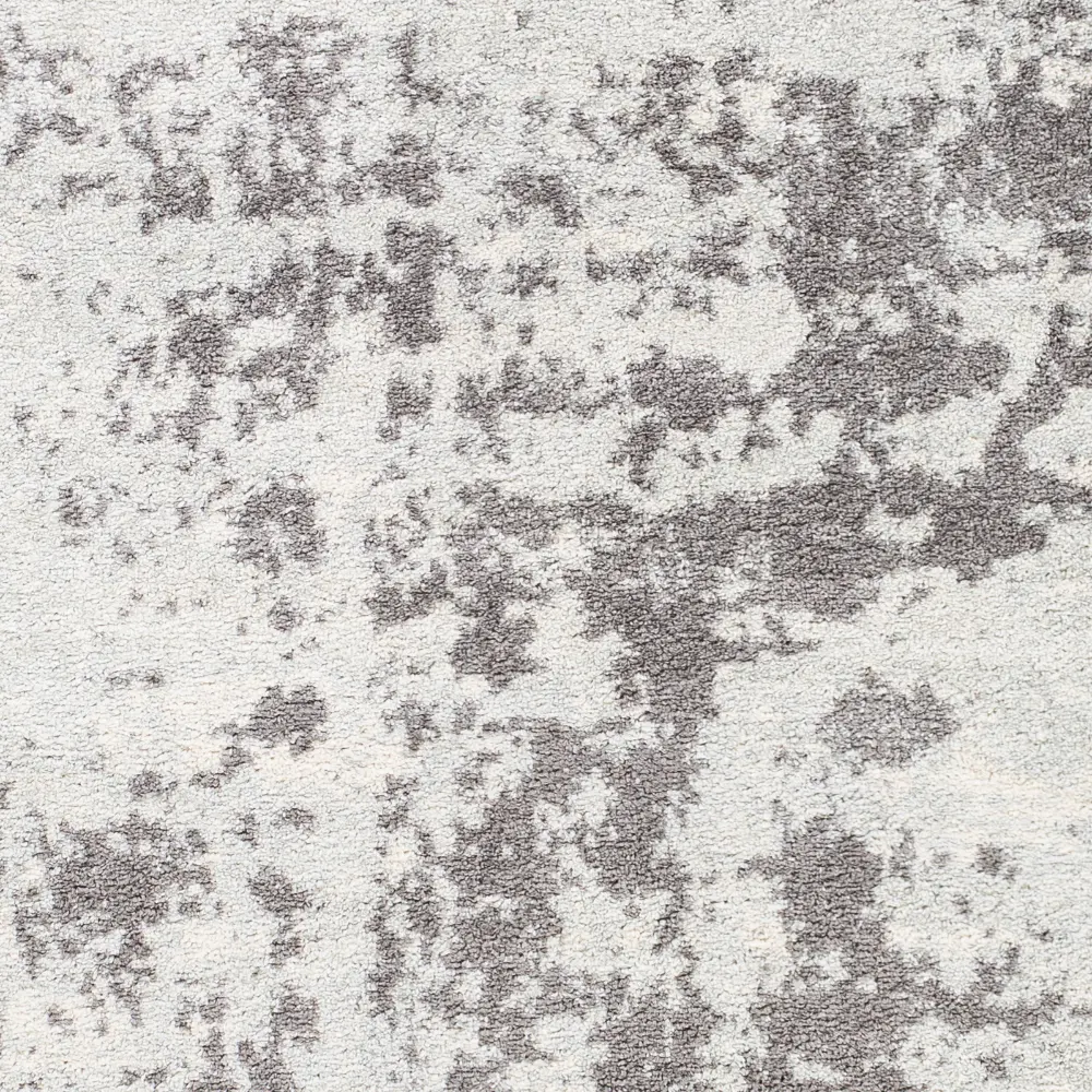 Sarah Abstract Modern Marble White Rug - Image 2