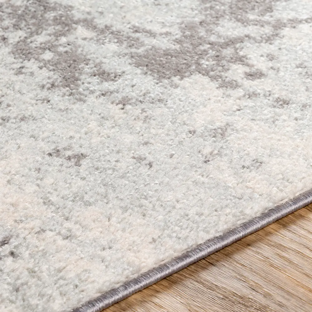 Sarah Abstract Modern Marble White Rug - Image 3