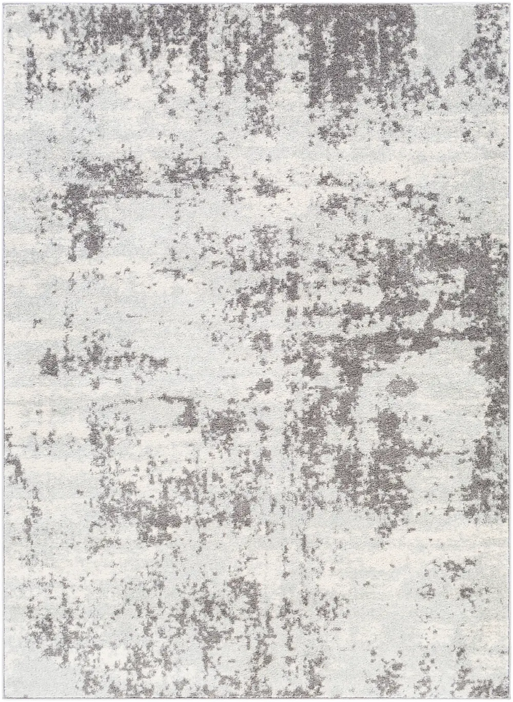 Sarah Abstract Modern Marble White Rug - Image 5