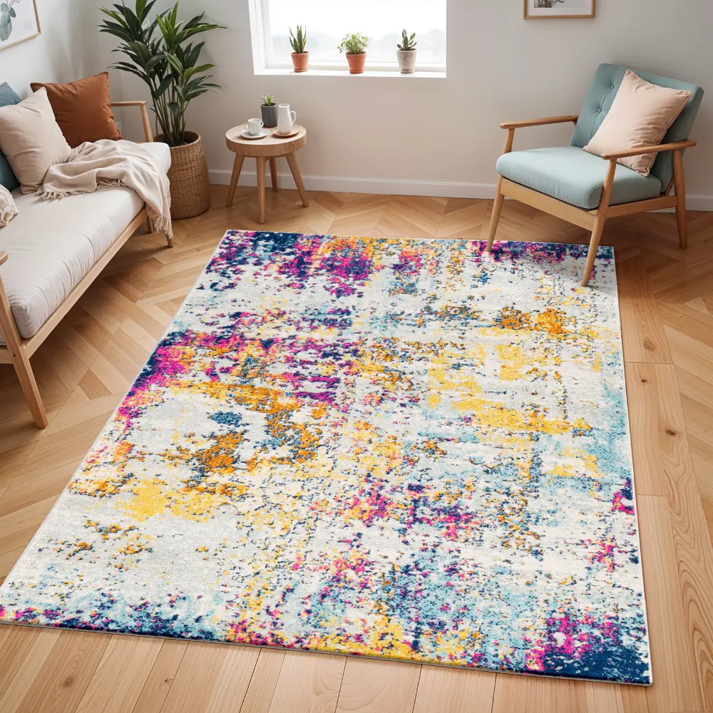 Sarah Abstract Rug Abstract Modern Marble Medium Grey Rug