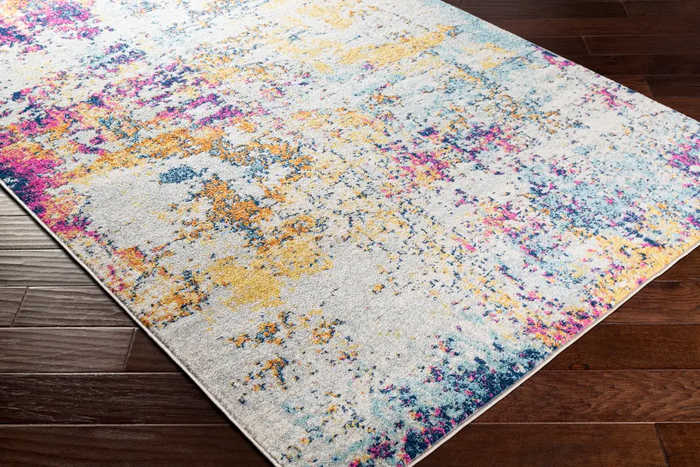 Sarah Abstract Rug Abstract Modern Marble Medium Grey Rug - Image 6