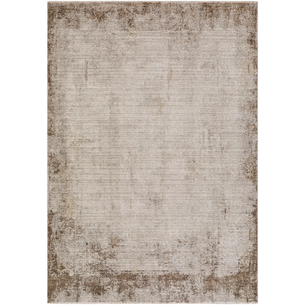 Myrtle Avenue IV Galey Alix X Livabliss Abstract Modern Marble Cream/Dark Brown Rug - Image 4
