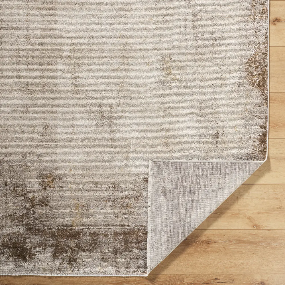Myrtle Avenue IV Galey Alix X Livabliss Abstract Modern Marble Cream/Dark Brown Rug - Image 6
