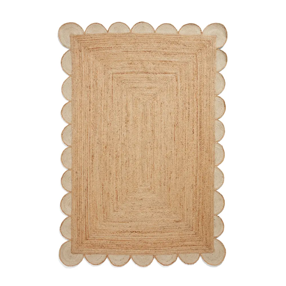 Savannah Jute Scallop Natural Rug - Image 4