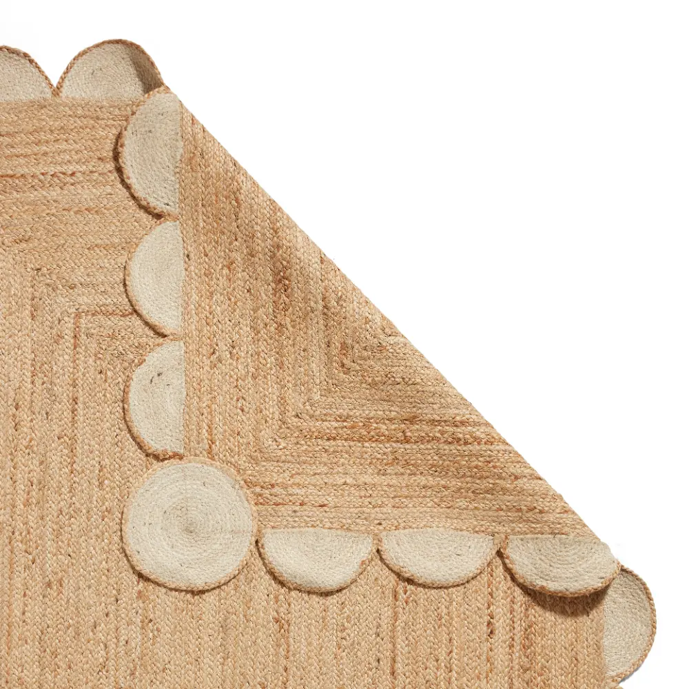 Savannah Jute Scallop Natural Rug - Image 5