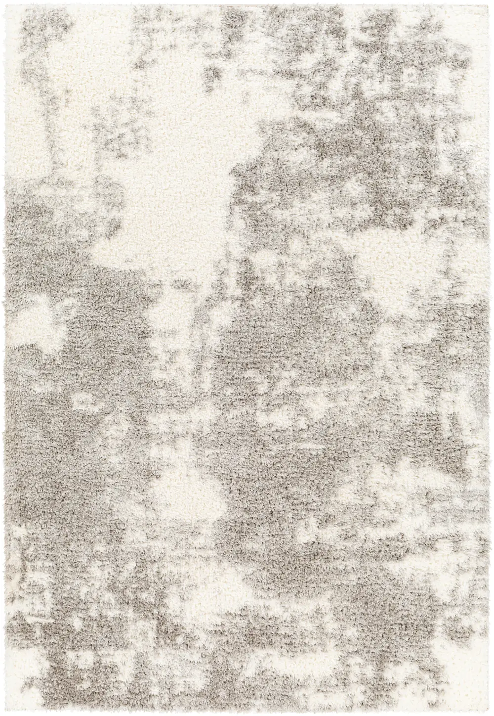 Sayuntka Shaggy Modern Plush Pile Ivory Rug - Image 4