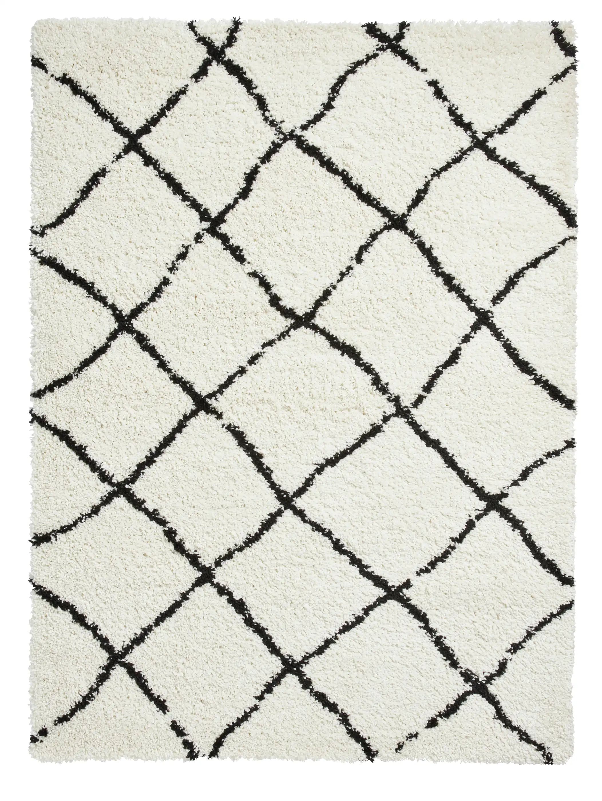 Scandi Berber G257 White Black Rug - Image 2