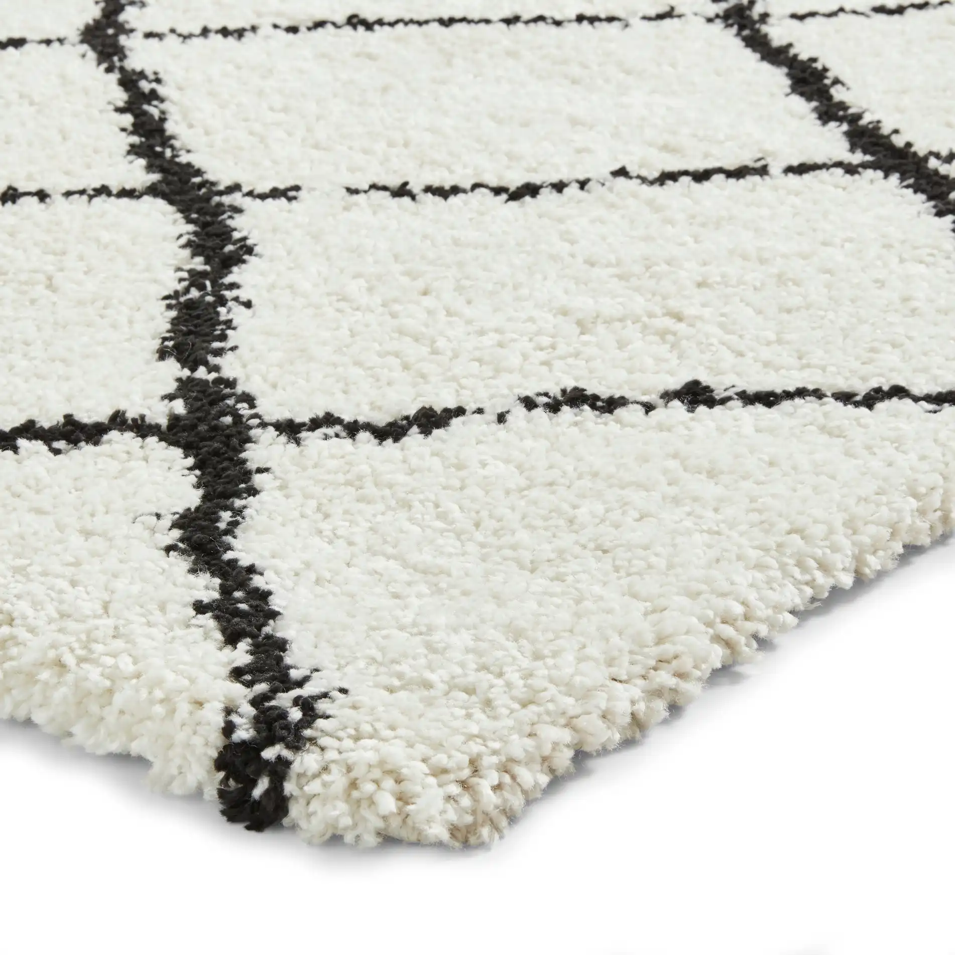 Scandi Berber G257 White Black Rug - Image 4