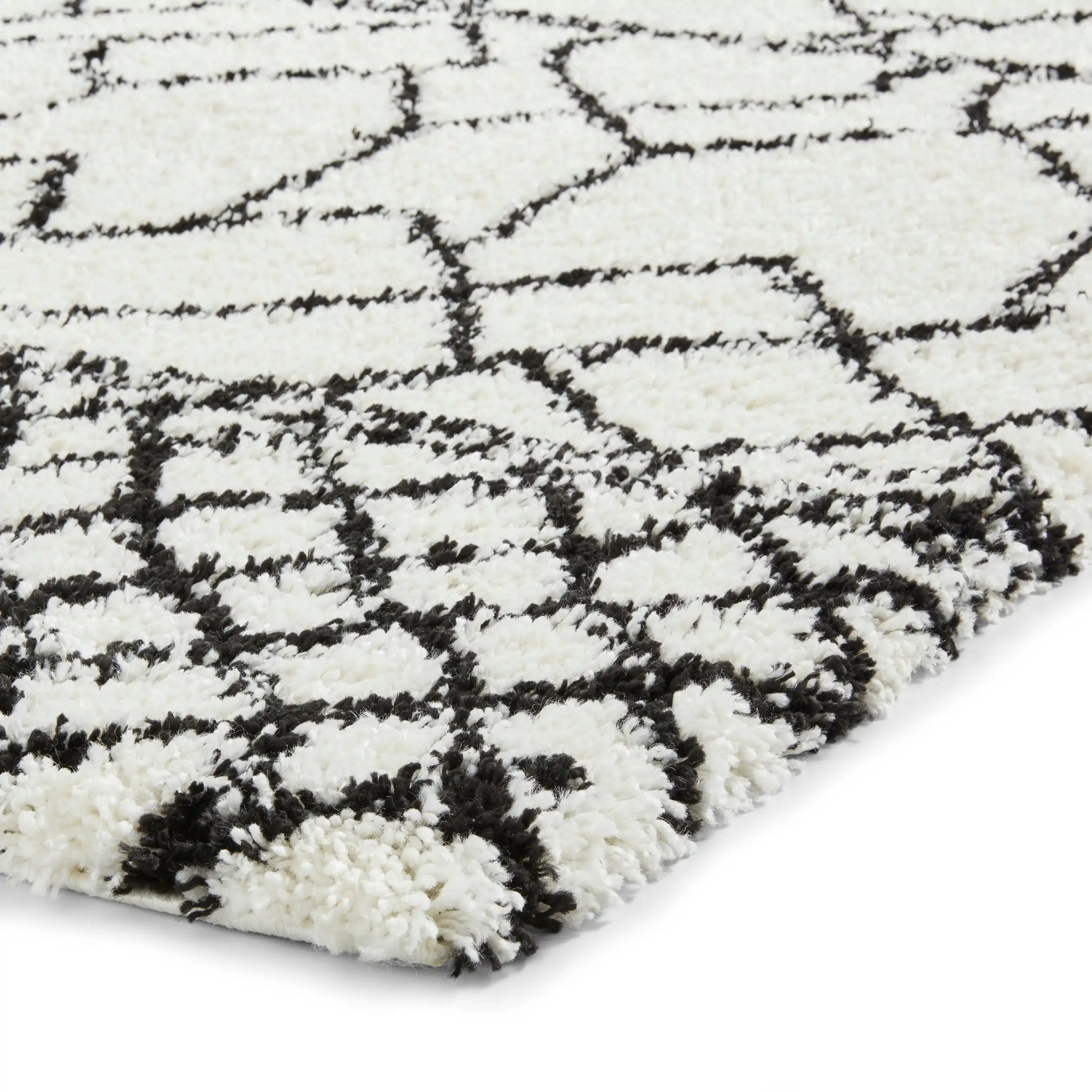 Scandi Berber G276 White Black Rug - Image 3