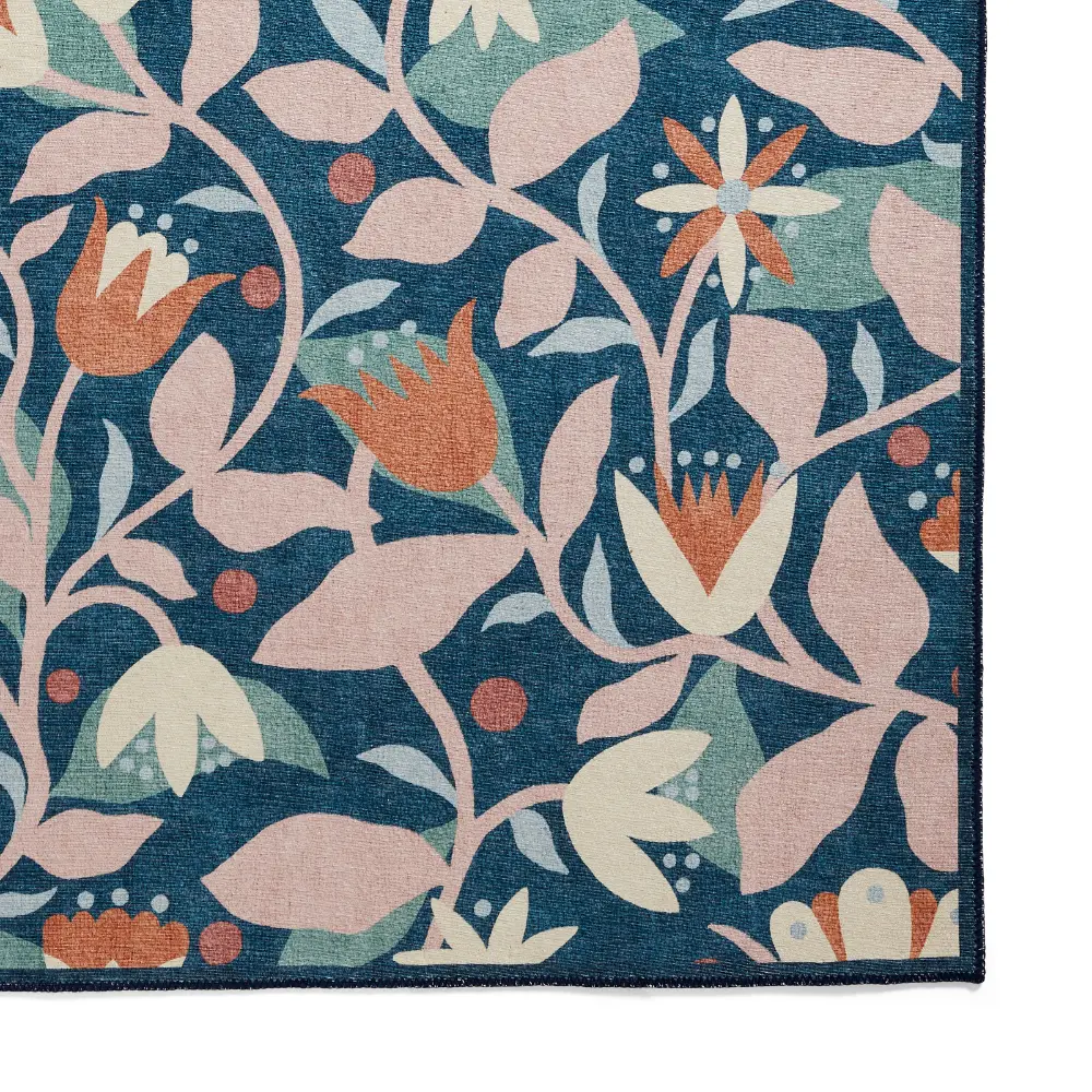 Scion Dancing Daisies Ink/Blush Washable - Image 6
