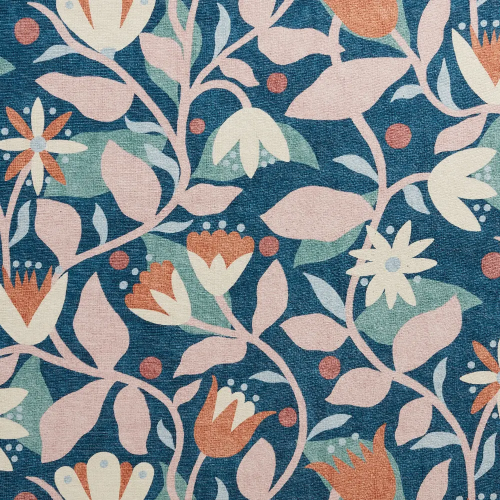 Scion Dancing Daisies Ink/Blush Washable - Image 7