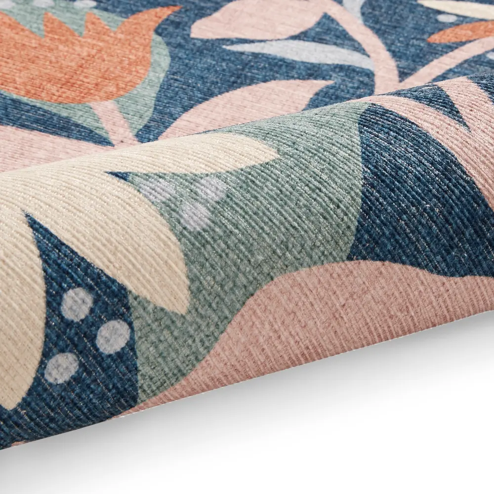 Scion Dancing Daisies Ink/Blush Washable - Image 9