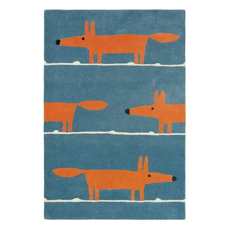 Scion Hand Tufted Mr Fox Denim 25318 Rug - Image 2