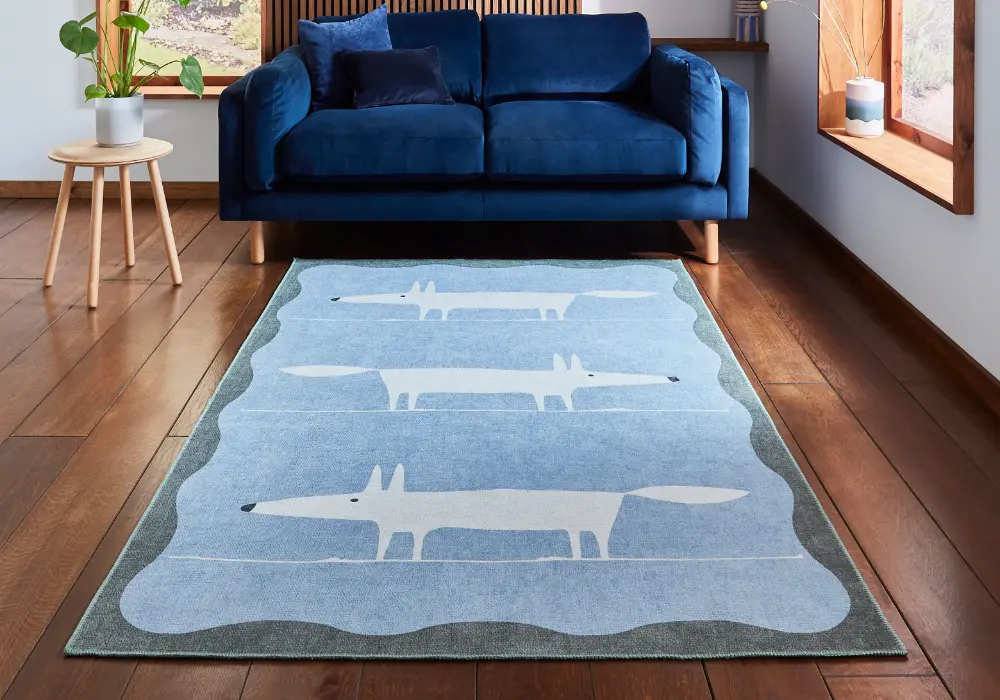 Scion Mr Fox Blue/White Washable - Image 2