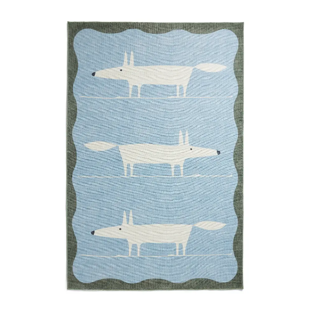 Scion Mr Fox Blue/White Washable - Image 4