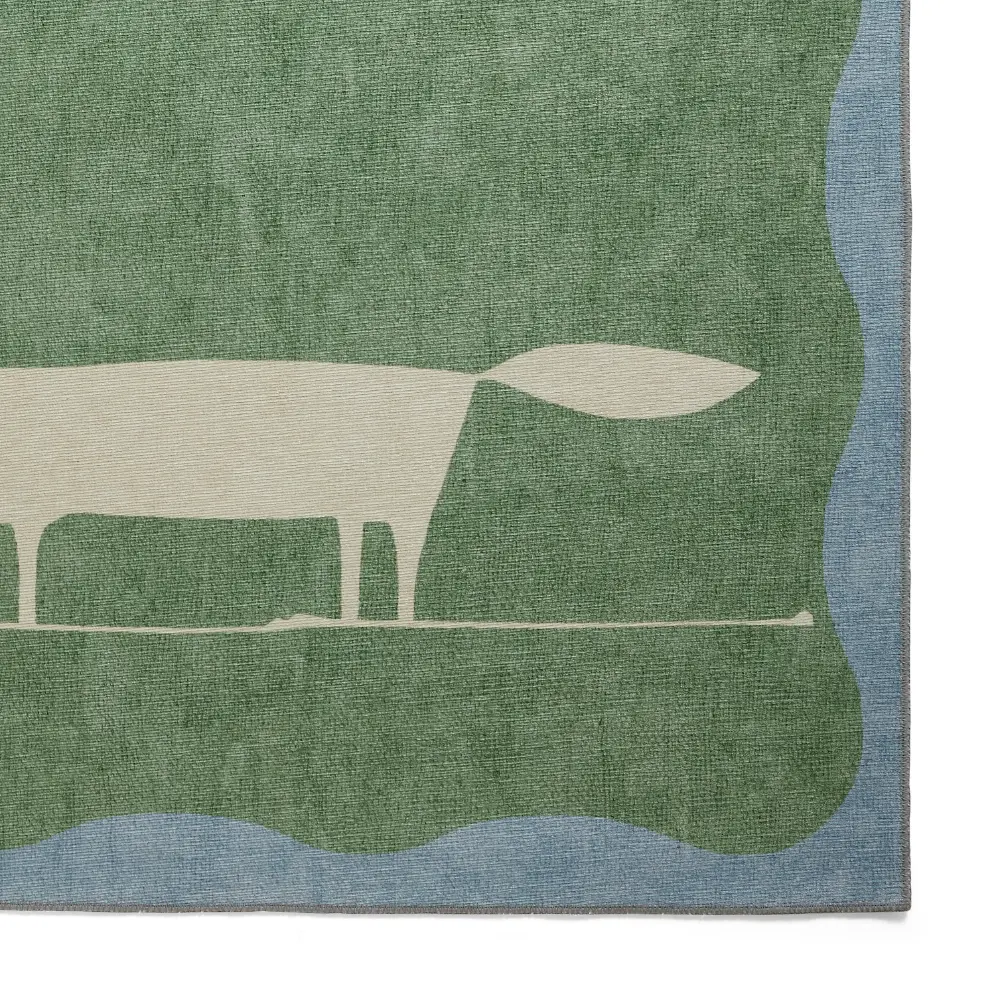 Scion Mr Fox Green/White Washable - Image 6