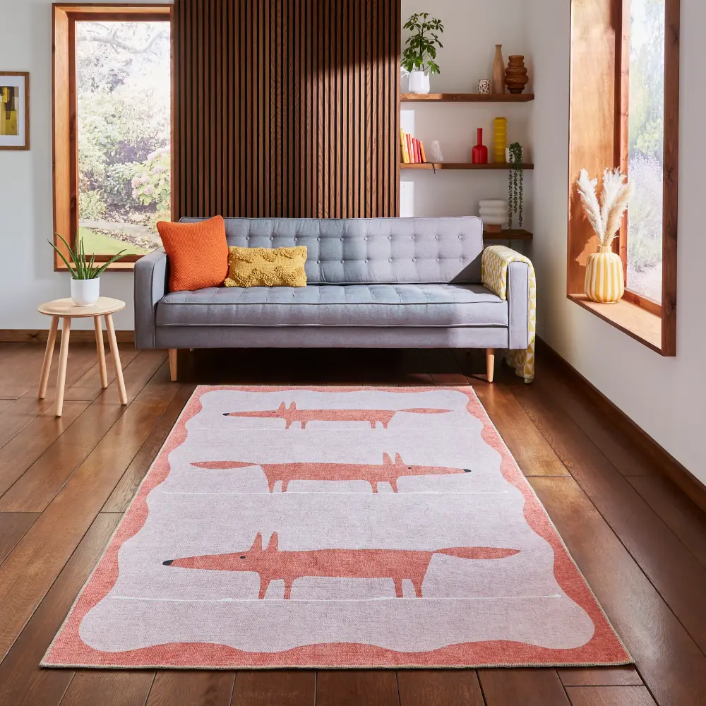 Scion Mr Fox Pink/Terra Washable - Image 4