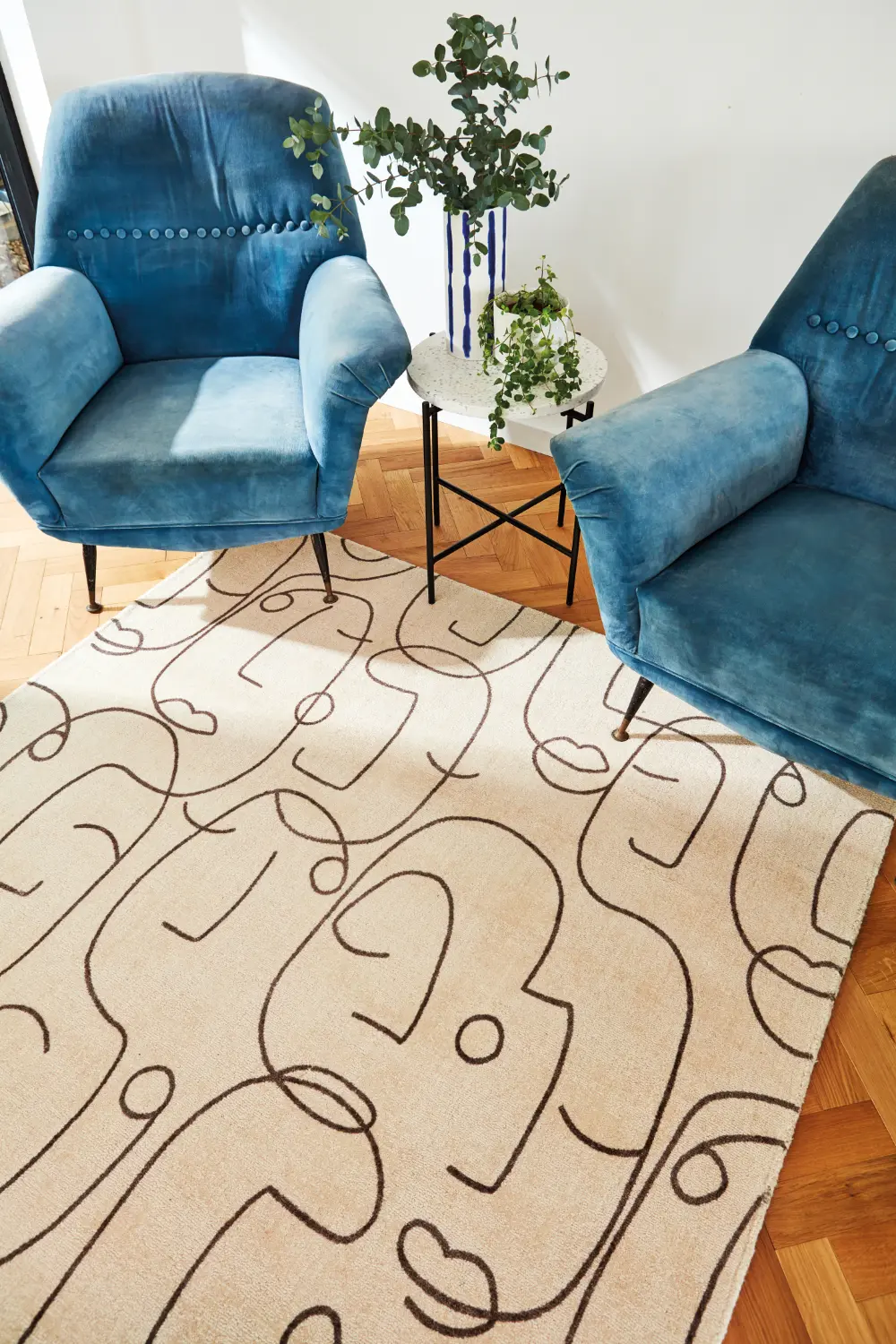 Scion Screen Printed Epsilon Charcoal 023801 Rug - Image 3