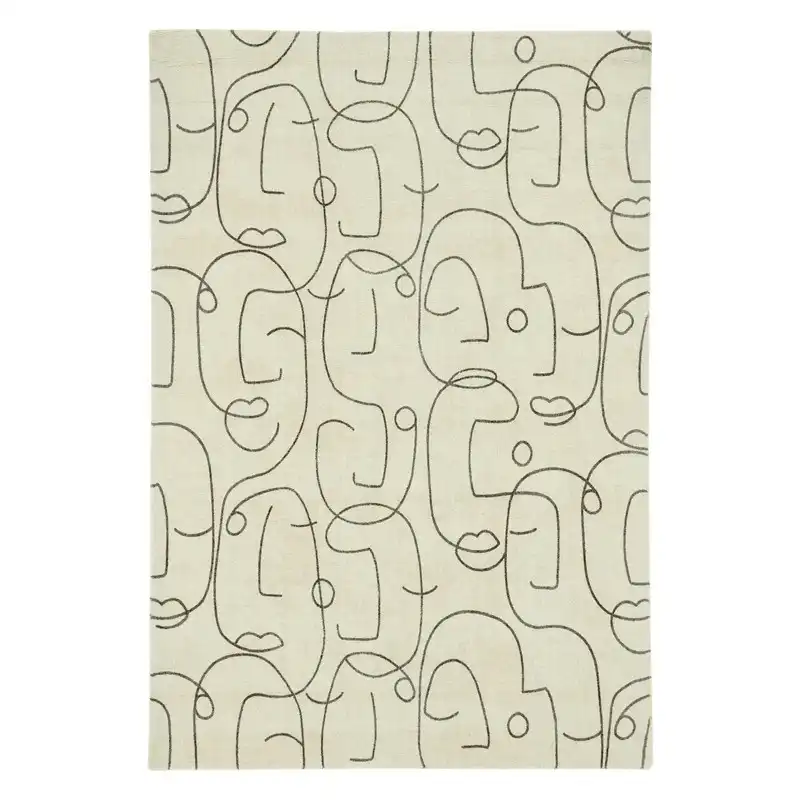 Scion Screen Printed Epsilon Charcoal 023801 Rug - Image 4