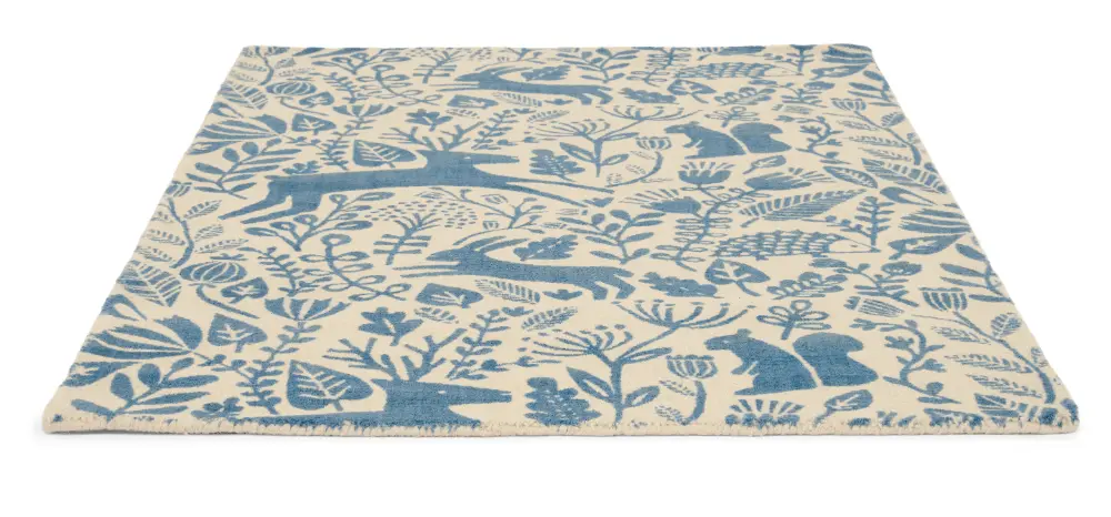 Scion Screen Printed Kelda Cobalt 023508 Rug - Image 6