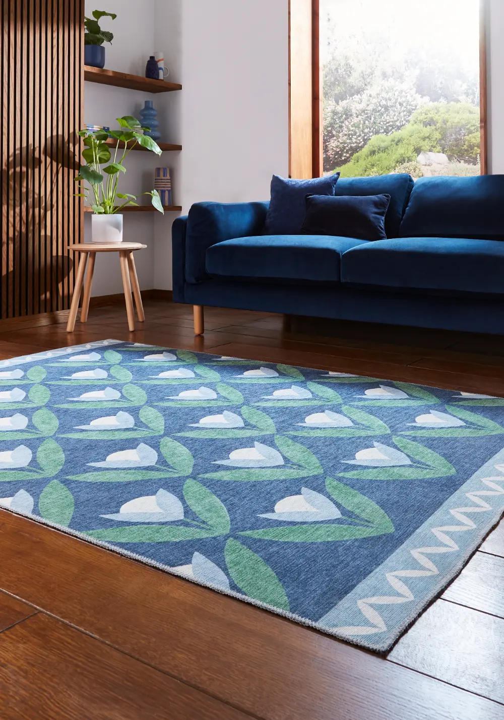 Scion Tulip Trellis Midnight Washable