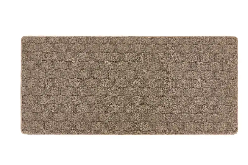 Sculptured Washable Basket Weave Mink Rug - Image 2