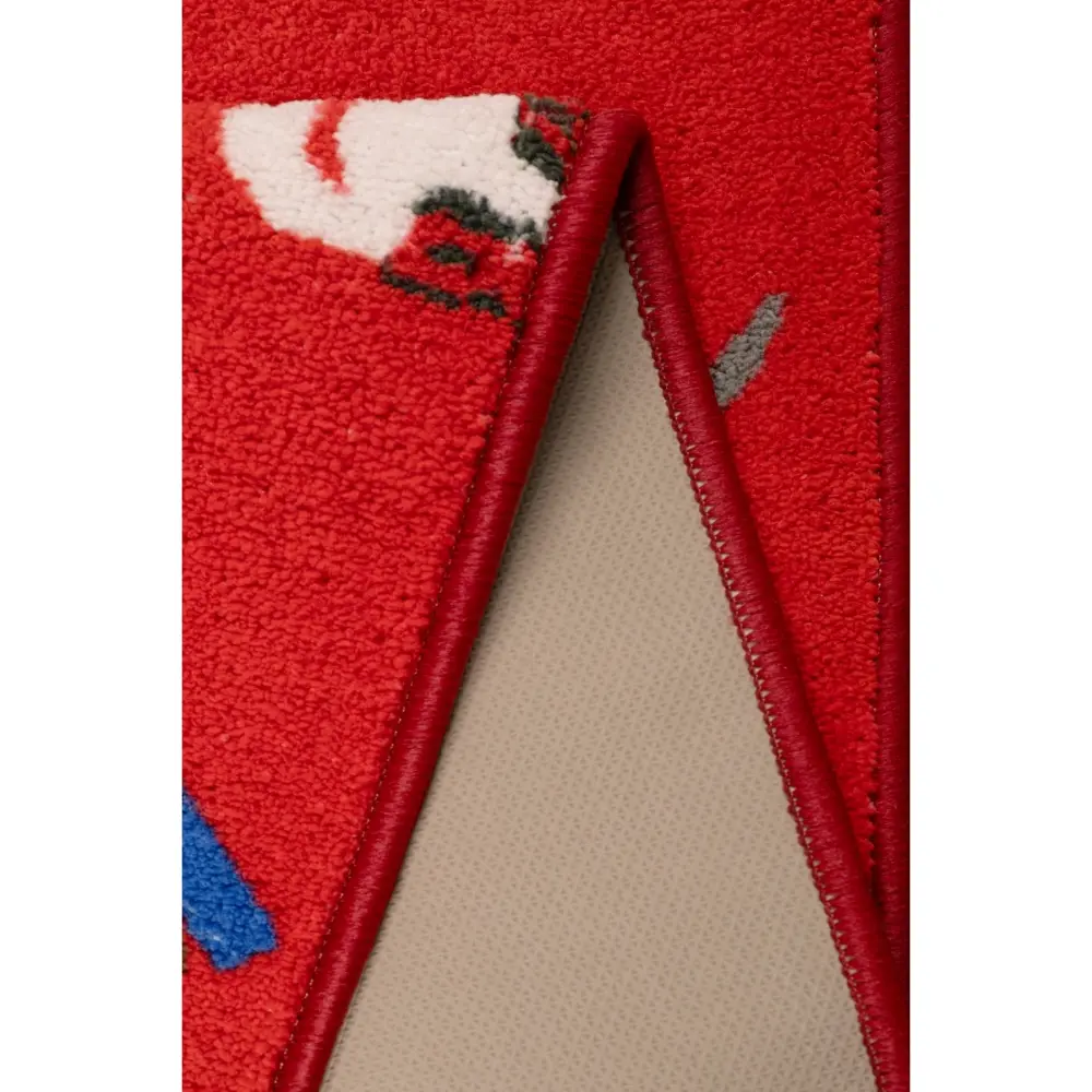 Seasonal Runners Multi Cats Red Washable - Image 3
