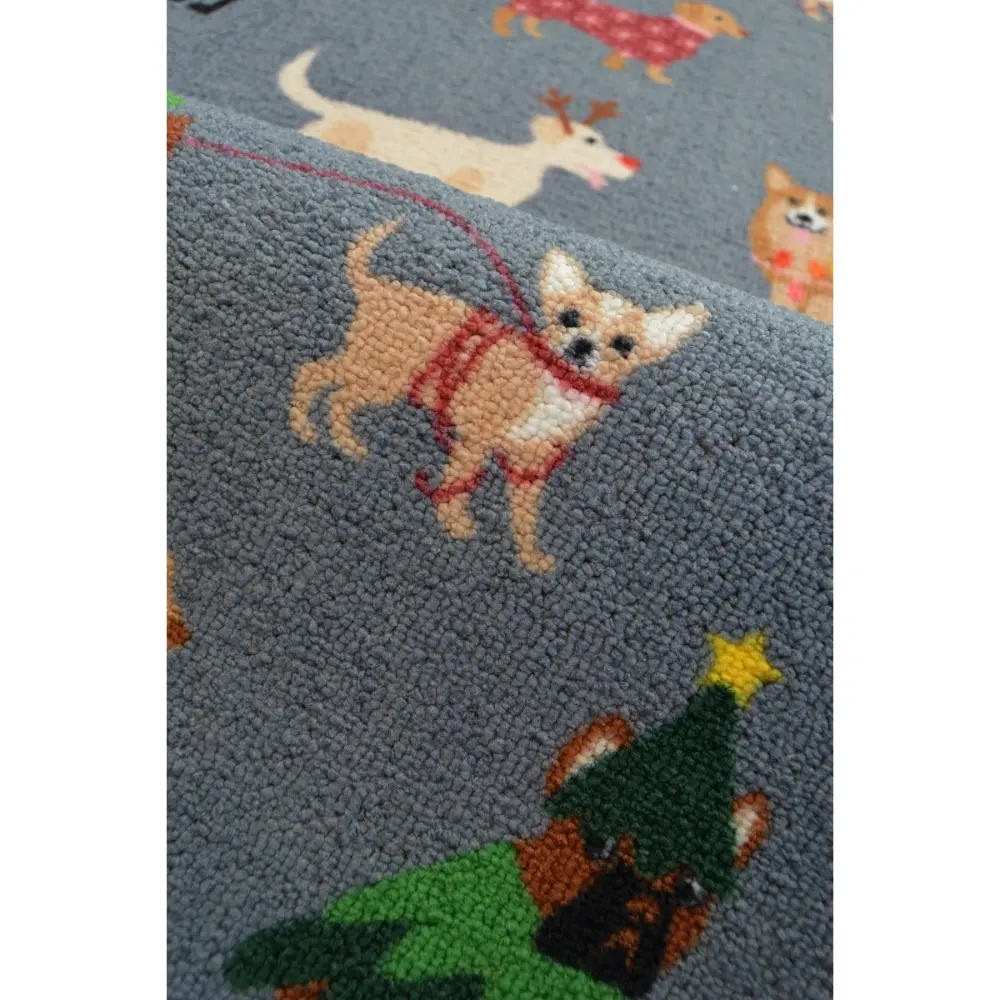 Seasonal Runners Multi Dogs Grey Washable - Image 4