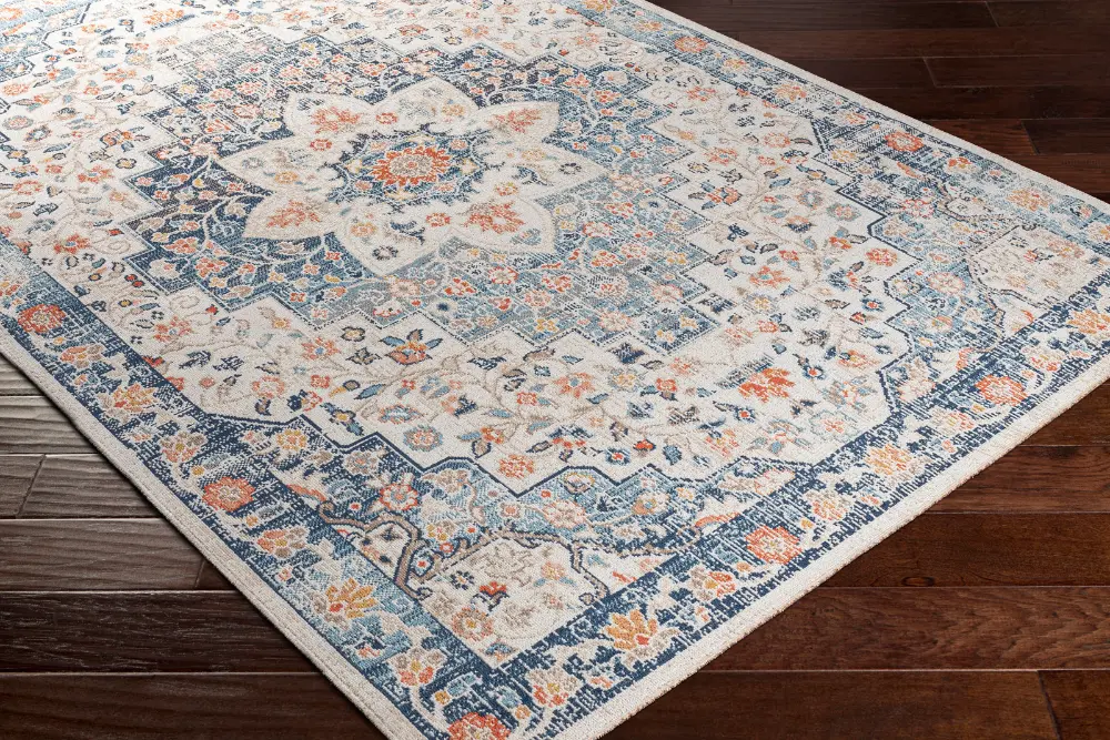Selma In- & Outdoor Oriental Boho Dark Blue Rug - Image 5