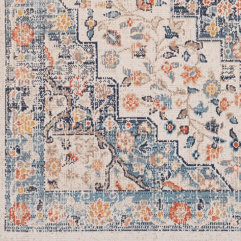 Selma In- & Outdoor Oriental Boho Dark Blue Rug - Image 8