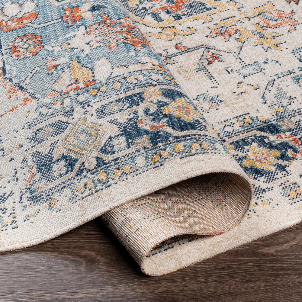 Selma In- & Outdoor Oriental Boho Dark Blue Rug - Image 8