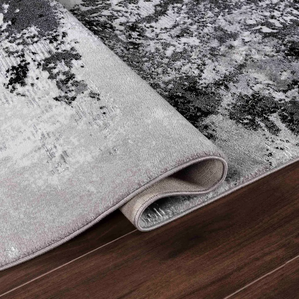 Serdim Serenity 271 Black Portrait Rug - Image 5