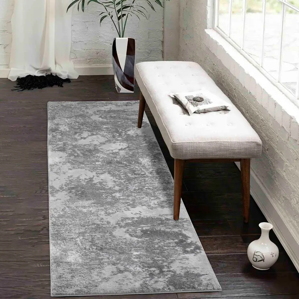 Serdim Serenity 271 Grey Portrait Rug - Image 3