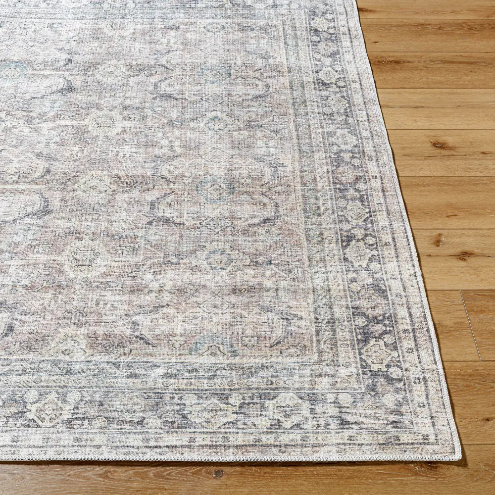 Darling Becki Owens X Livabliss Machine Washable Oriental Boho Light Silver Rug - Image 10