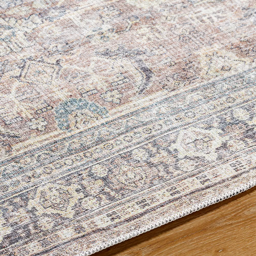 Darling Becki Owens X Livabliss Machine Washable Oriental Boho Light Silver Rug - Image 4