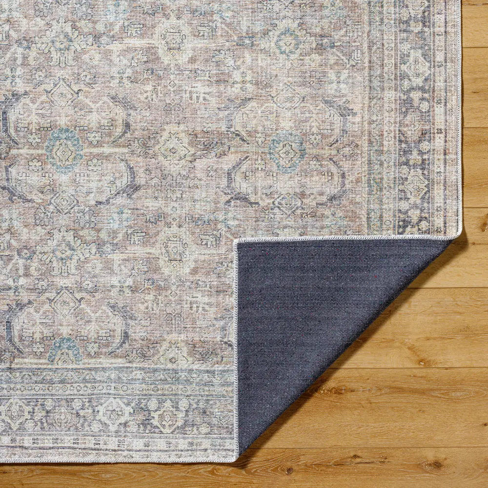 Darling Becki Owens X Livabliss Machine Washable Oriental Boho Light Silver Rug - Image 9