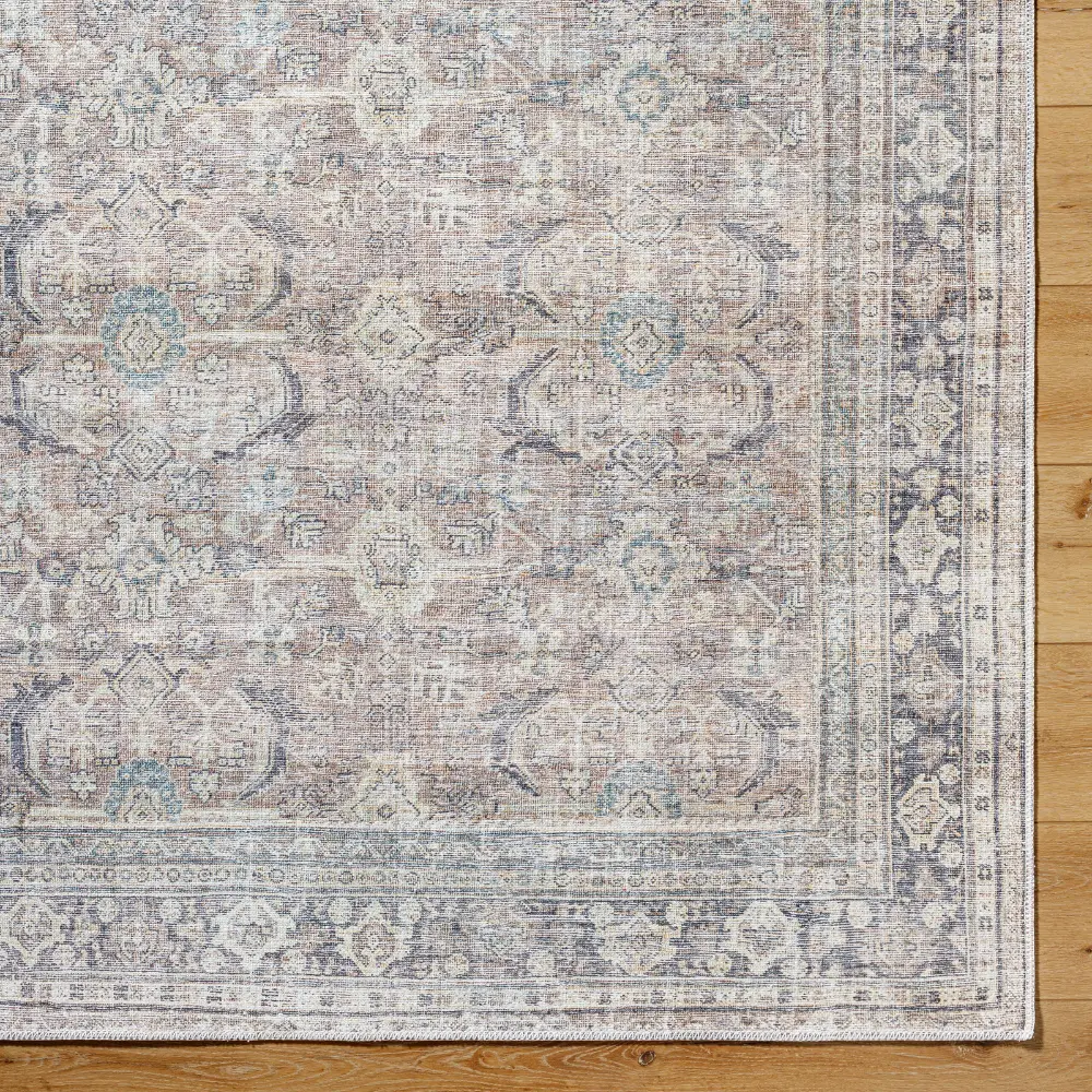 Darling Becki Owens X Livabliss Machine Washable Oriental Boho Light Silver Rug - Image 5