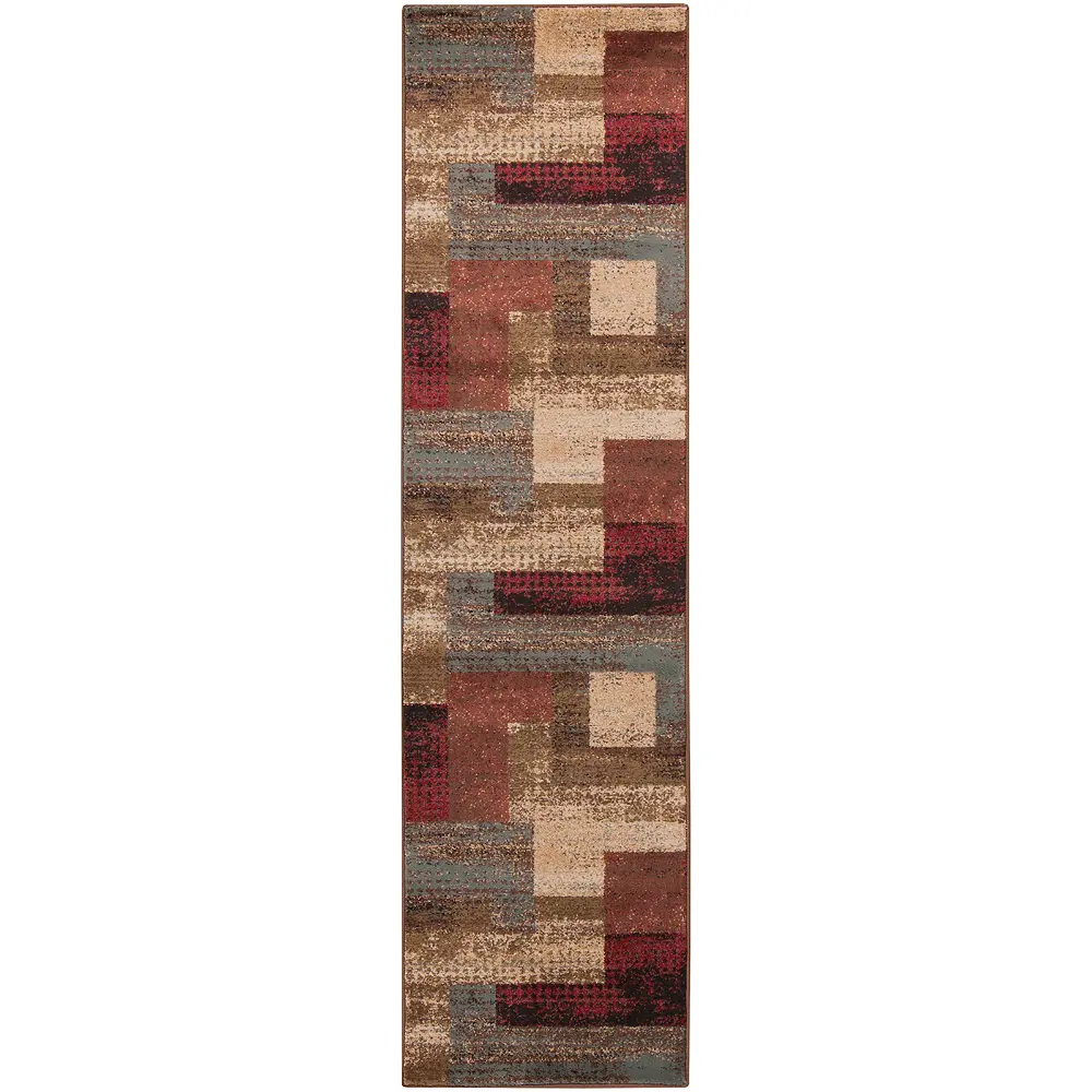 Shama Scandi Modern Dark Red Rug - Image 12