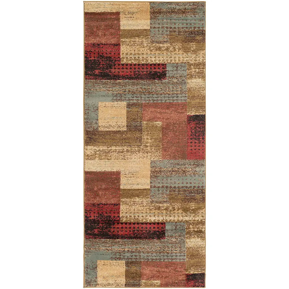 Shama Scandi Modern Dark Red Rug - Image 4