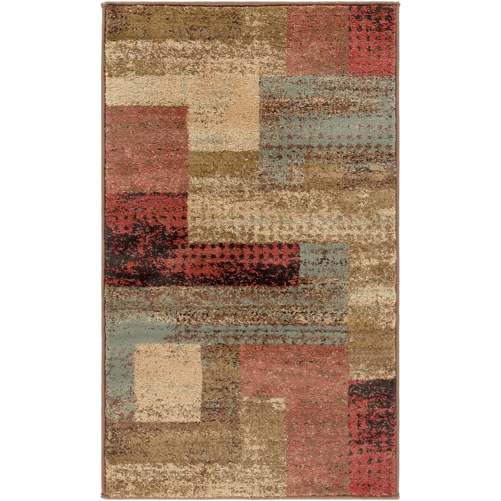 Shama Scandi Modern Dark Red Rug - Image 6