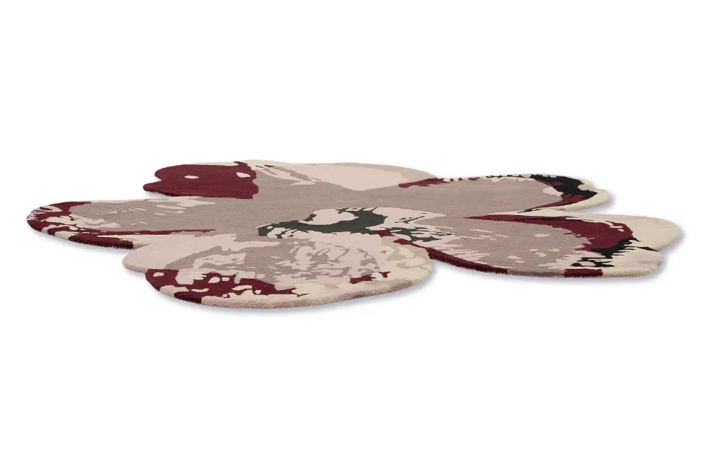 Shaped Magnolia Ted Baker -Burgundy 162303 Rug - Image 4