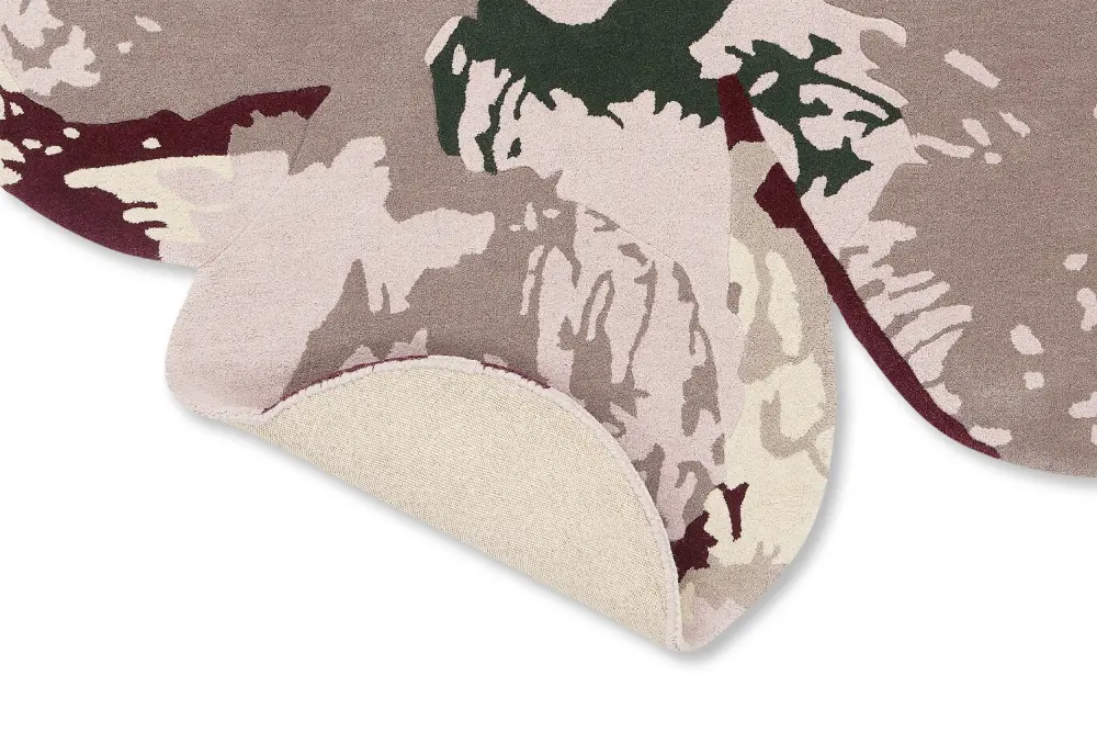 Shaped Magnolia Ted Baker -Burgundy 162303 Rug - Image 6