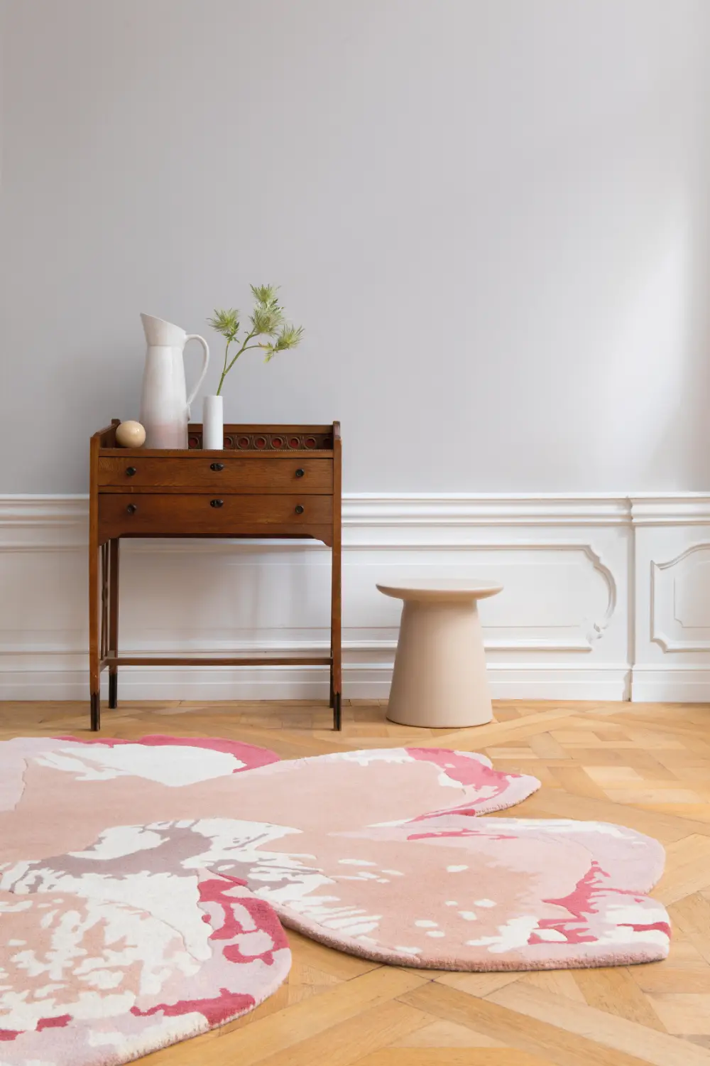 Shaped Magnolia Ted Baker -Light Pink 162302 Rug - Image 2