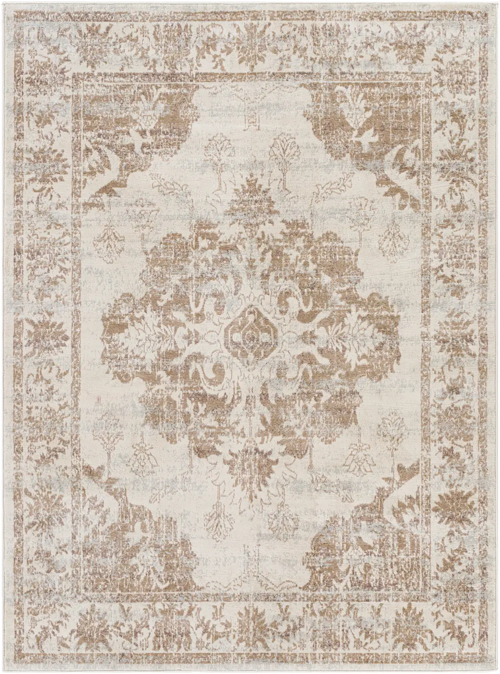 Shawna Vintage Oriental Boho Cream Rug - Image 6