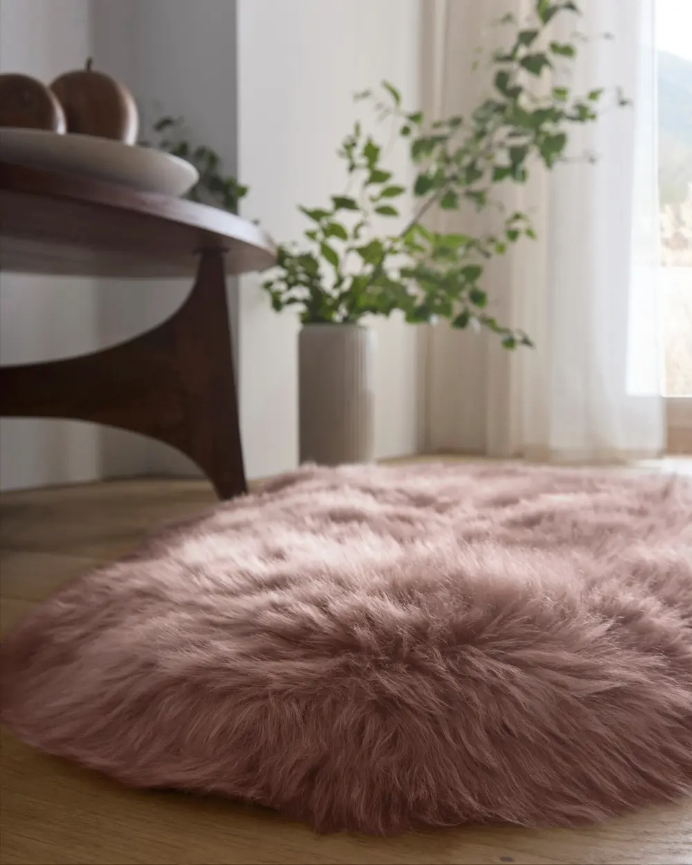 SheepSkins Hug Adobe Rose Rug