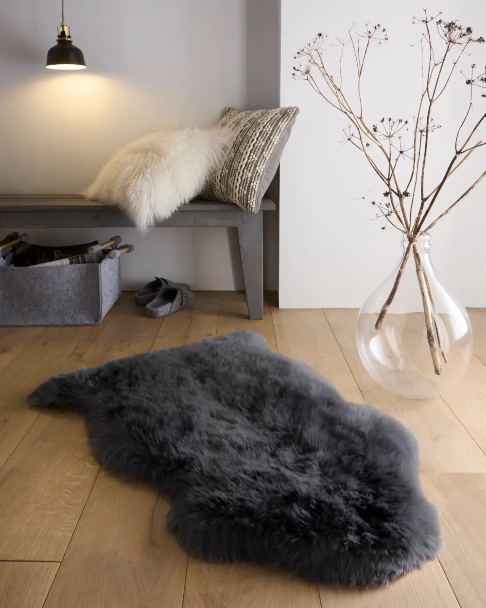 SheepSkins Hug Black Rug - Image 3