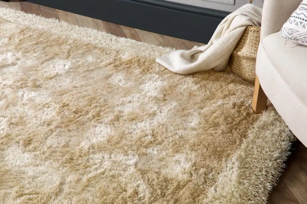 Shimmer Border Champagne Rug - Image 2