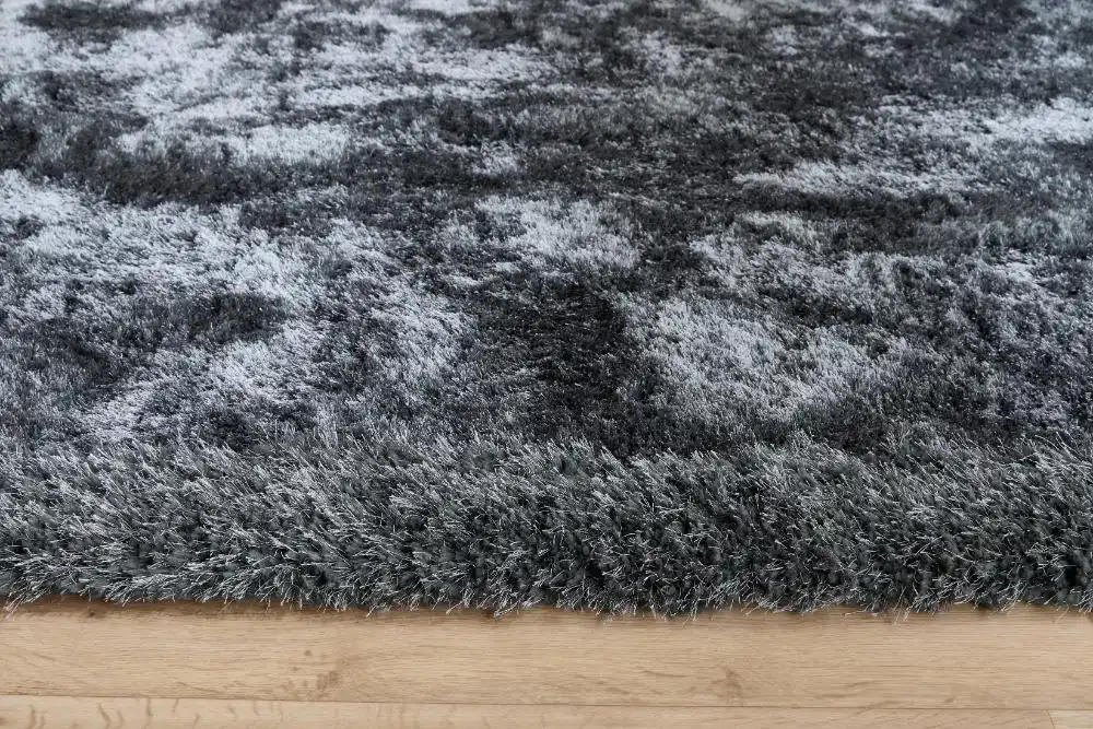 Shimmer Border Charcoal Rug - Image 3