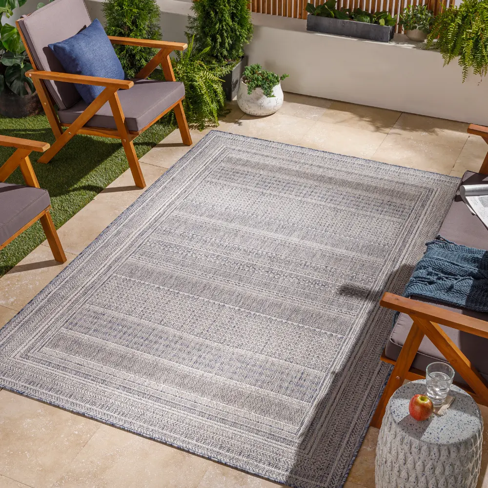 Sierra In- & Outdoor Global Dark Blue Rug - Image 2